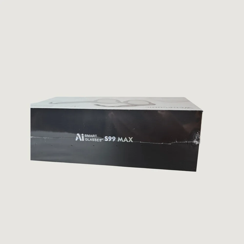 Wegasonic S99 Max AI Smart Glasses Black HD Camera Bluetooth Real-Time Trans